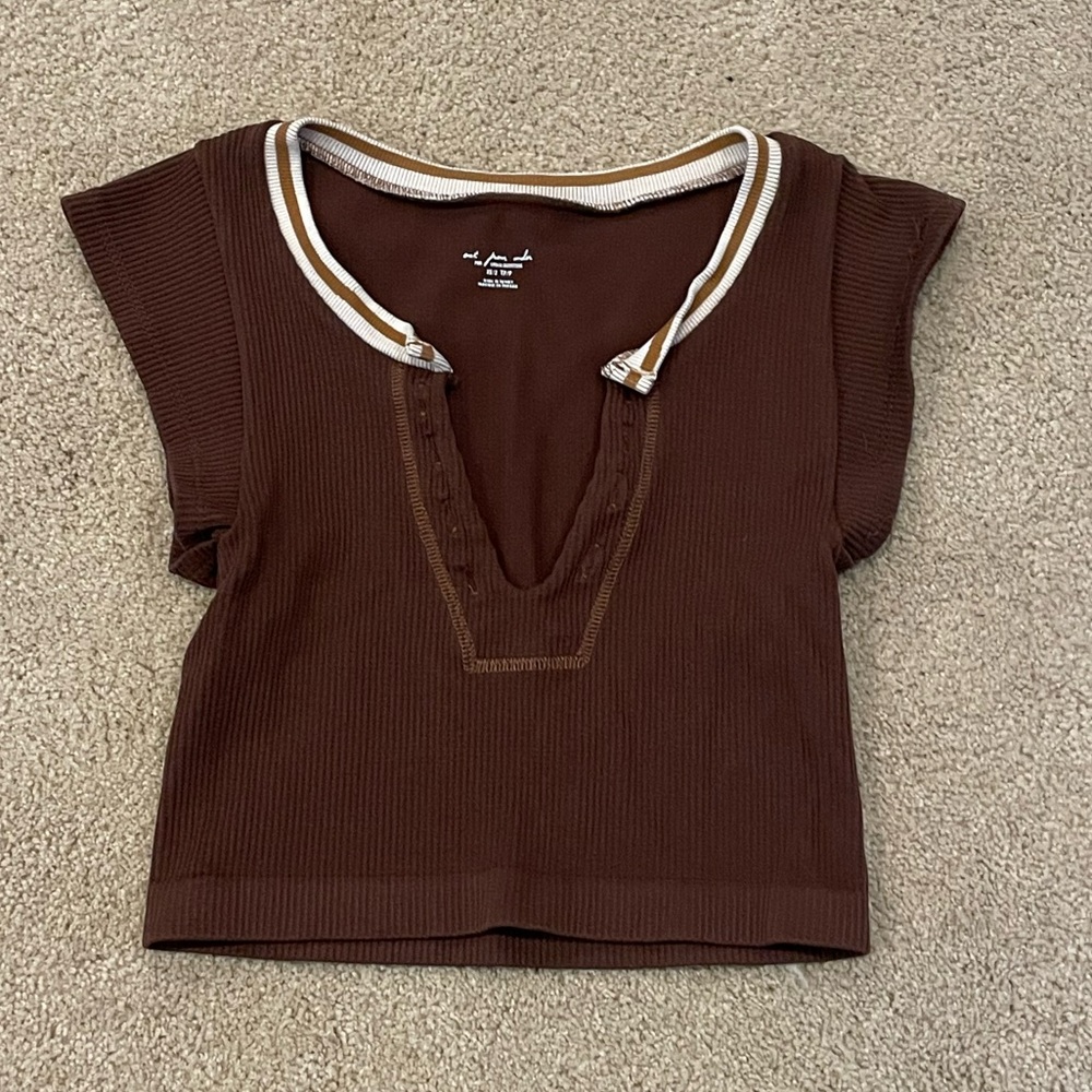 Urban Outfitters UO Out From Under Go For Gold Cropped Top